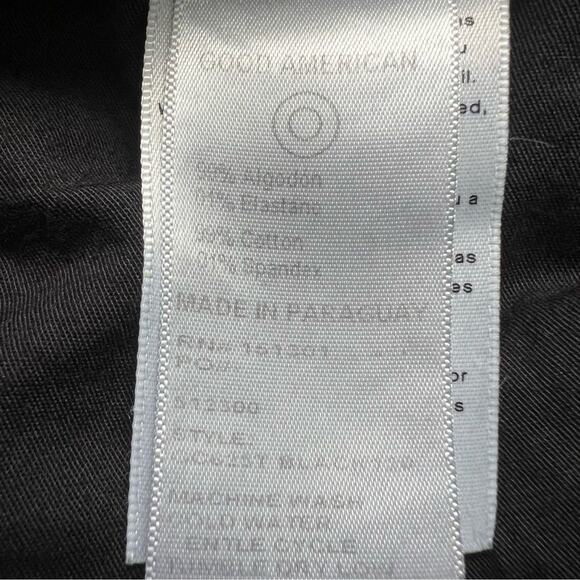 Good American Jeans 6/28 Faded Black Distressed GC625T Hi-Rise Skinny Ankle Boho - Picture 5 of 12